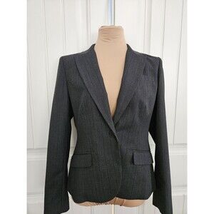 New York And Company Black Striped Blazer NWOT Size 8
